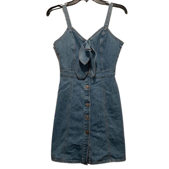 NWT 7 For All Mankind Double Bow Tie Dress - Picture 3 of 4